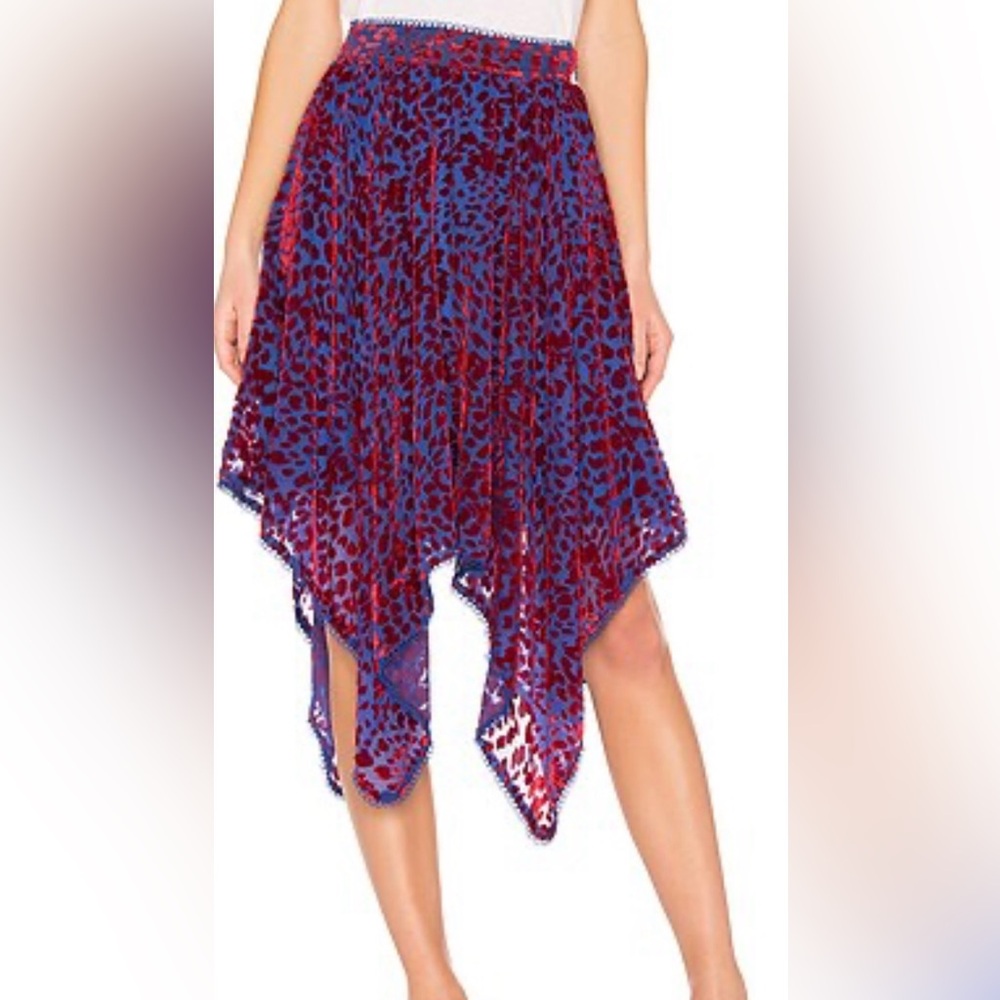 House of Harlow x Revolve Penny Skirt in Cobalt